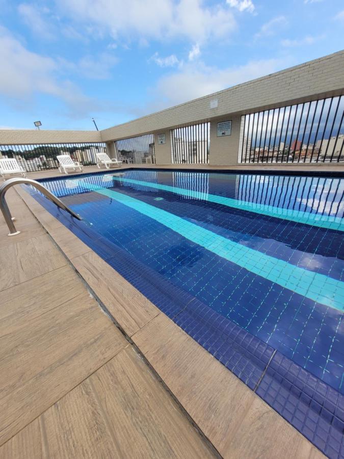 Flat Completo Novo a 400m da praia com piscina São Vicente Esterno foto